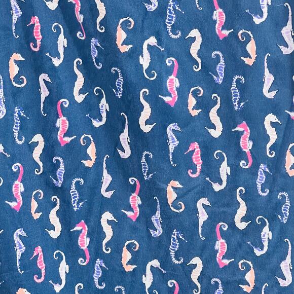 J Jill Skirt Womens S Blue Seahorse Print A Line Pull On Stretch - Picture 5 of 7